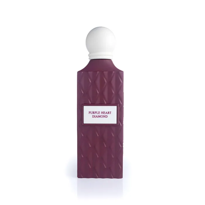 Ibraq Diamond Purple Heart perfume bottle