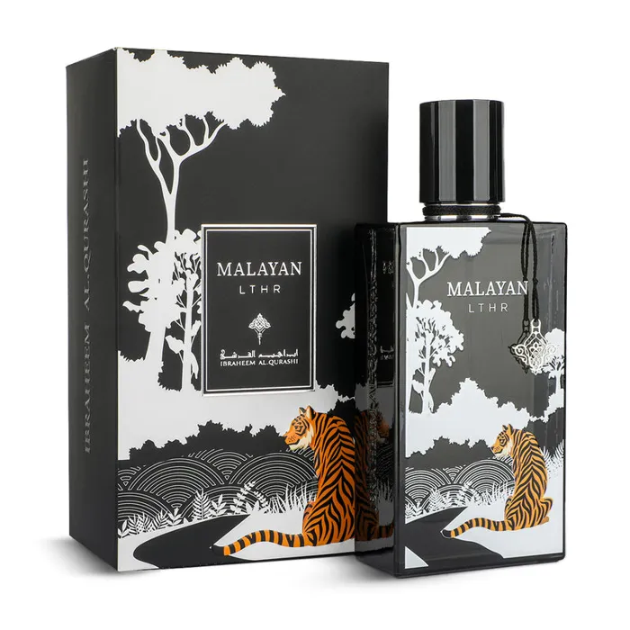 Ibraq Leather Malayan perfume bottle